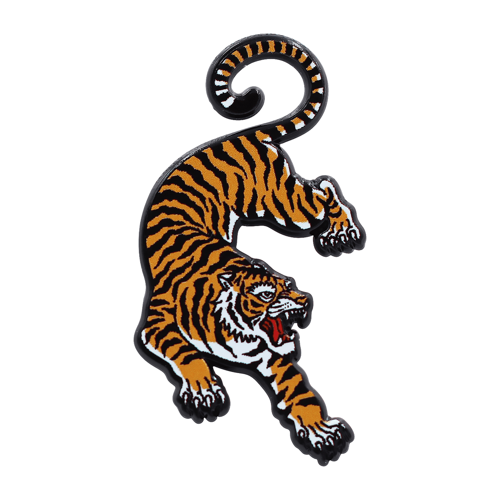 Siberian Tiger Pin - Zoo Souvenir Lapel Pin